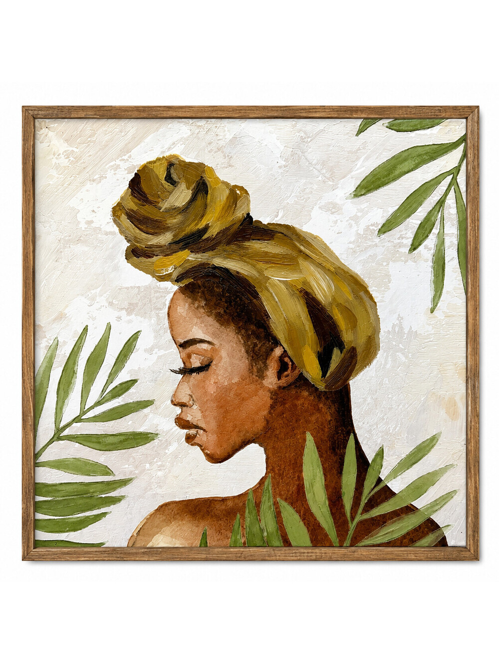 Framed Wall Decor Portrait Art Woman Canvas Print Hobby Lobby 11.5 in x 11.5 in